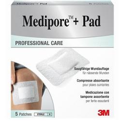 MEDICAZIONE MEDIPORE+PAD 10X15CM 5PEZZI - fitfarma.it