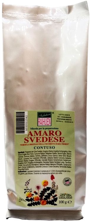 RAIHUEN ERBE SVEDESI CONTUSO PREPARATO PER AMARO SVEDESE 100 G - fitfarma.it