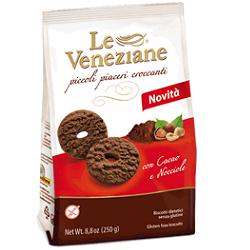 LE VENEZIANE BISCOTTI CACAO/NOCCIOLA 250 G - fitfarma.it
