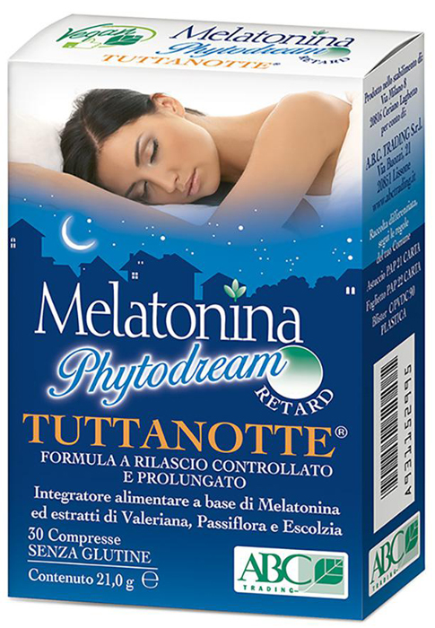 MELATONINA PHYTODREAM TUTTANOTTE RETARD 30 COMPRESSE - fitfarma.it