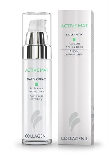 COLLAGENIL ACTIVE MAT DAILY CREAM SEBOREGOLATRICE/PURIFICANTE PER LA PELLE DEL VISO FLACONE 50 ML - fitfarma.it