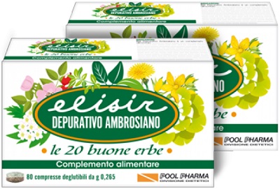 ELISIR DEPURATIVO AMBROSIANO 80 COMPRESSE 21,20 G - fitfarma.it