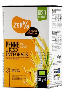 ZERO% GLUTINE PENNE DI RISO INTEGRALE SENZA GLUTINE BIO 500 G - fitfarma.it