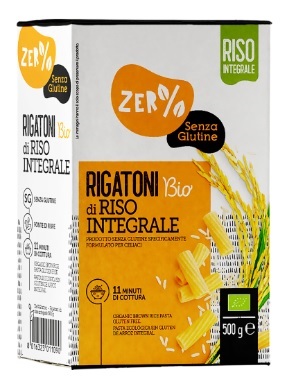 ZERO% GLUTINE RIGATONI DI RISO INTEGRALE SENZA GLUTINE BIO 500 G - fitfarma.it