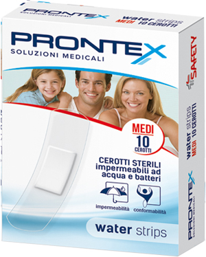 CEROTTO PRONTEX WATER STRIPS MEDIO 10 PEZZI - fitfarma.it