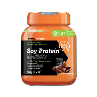 SOY PROTEIN ISOLATE DELICIOUS CHOCOLATE POLVERE 500 G - fitfarma.it