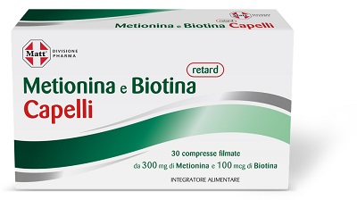 MATT DIVISIONE PHARMA METIONINA E BIOTINA RETARD CAPELLI 30 COMPRESSE - fitfarma.it