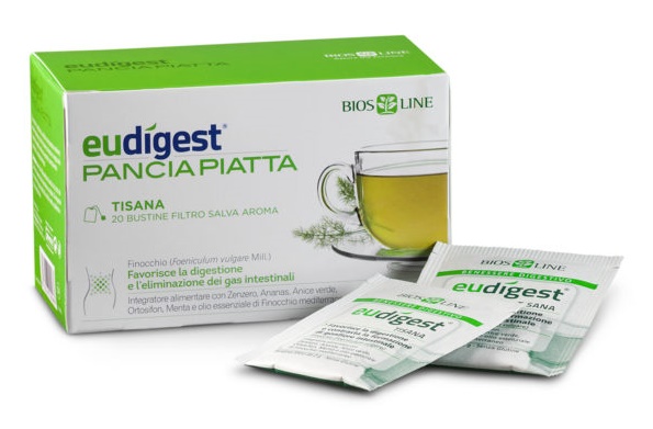 BIOSLINE EUDIGEST TISANA DOPOPASTO 20 BUSTE 40 G - fitfarma.it