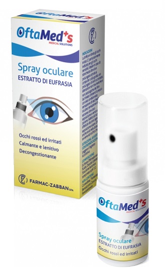 OFTAMED'S SPRAY OCULARE OCCHI ROSSI E IRRITATI ESTRATTO EUFRASIA 10 ML - fitfarma.it