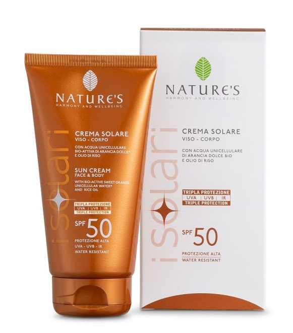 NATURE'S I SOLARI CREMA SOLARE VISO E CORPO SPF 50 IR SUN 150 ML - fitfarma.it