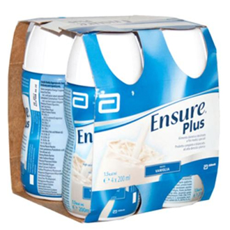ENSURE PLUS VANIGLIA 4 BOTTIGLIE DA 200 ML - fitfarma.it