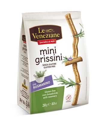 LE VENEZIANE MINI GRISSINI ROSMARINO 250 G - fitfarma.it