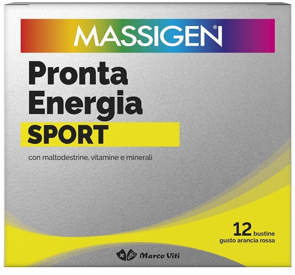 MASSIGEN SPORT PRONTA ENERGIA 12 BUSTINE - fitfarma.it