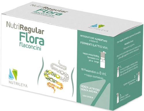 NUTRIREGULAR FLORA 10 FLACONCINI 8 ML - fitfarma.it
