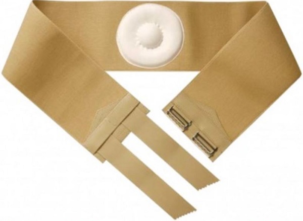 ORIONE 357 CINTO PER ERNIA OMBELICALE CON PELOTTA RIVESTITA IN PELLE BEIGE 9 - fitfarma.it