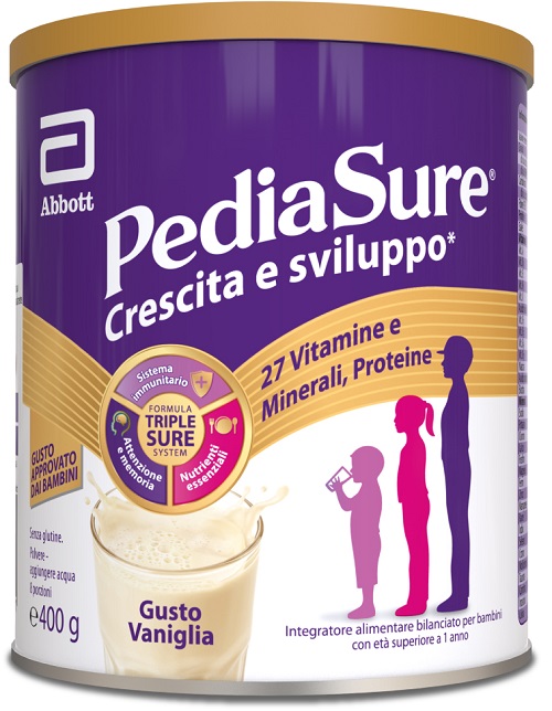 PEDIASURE CRESCITA&SVILUPPO RINFORZA VANIGLIA 400 G - fitfarma.it