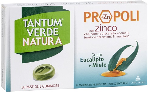 TANTUM VERDE NATURA PASTIGLIE GOMMOSE EUCALIPTO & MIELE 30 G - fitfarma.it