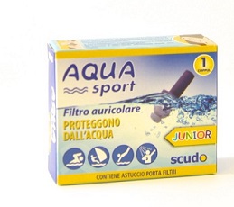 FILTRO AURICOLARE JUNIOR EARPLUG SCUDO AQUASPORT 2 PEZZI - fitfarma.it