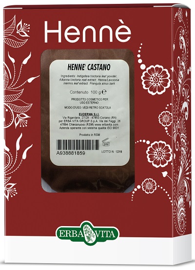 HENNE COLORANTE CAPELLI CASTANO 100 G - fitfarma.it