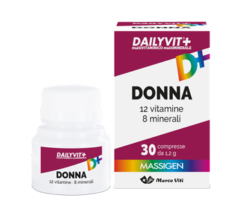 DAILYVIT+ DONNA MULTIVITAMINICO E MULTIMINERALE 30 COMPRESSE RIVESTITE - fitfarma.it