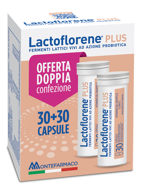 LACTOFLORENE PLUS BIPACK 30 CAPSULE 26,40 G - fitfarma.it