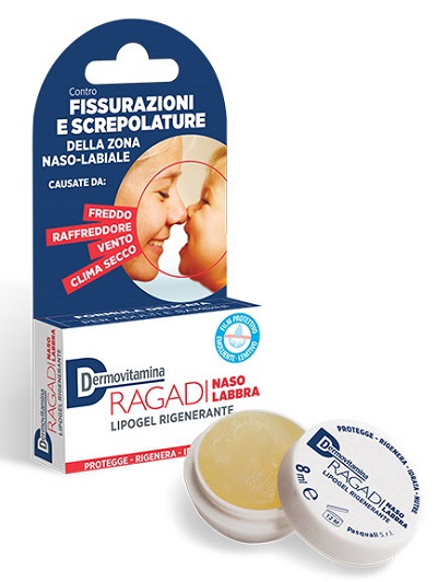 DERMOVITAMINA RAGADI NASO E LABBRA LIPOGEL RIGENERANTE 8 ML - fitfarma.it
