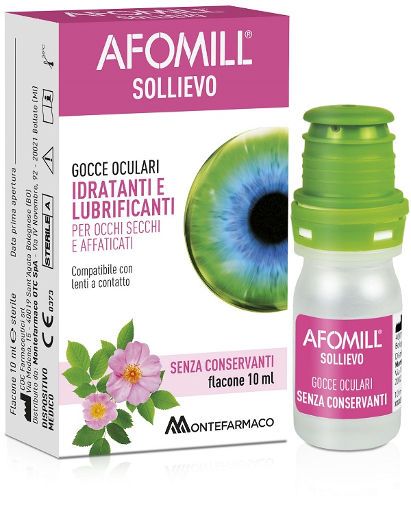 AFOMILL SOLLIEVO GOCCE OCULARI SOLLIEVO OCCHI 10 ML - fitfarma.it