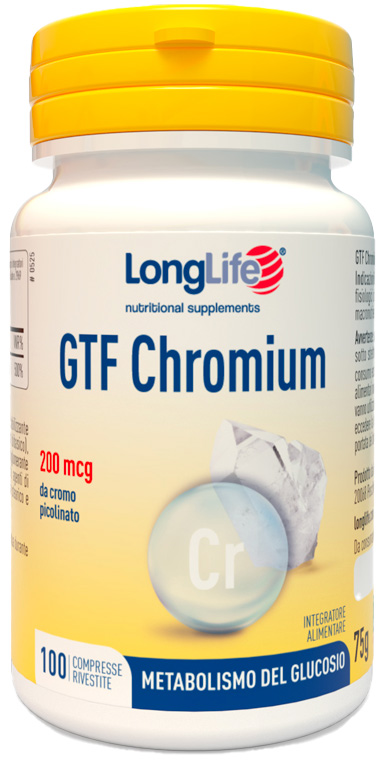 LONGLIFE GTF CHROMIUM 100 COMPRESSE - fitfarma.it
