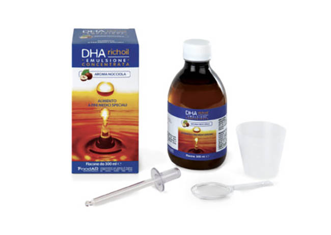 DHA RICHOIL SCIROPPO AL 25% DI DHA DI ORIGINE ALGALE GUSTO MANDORLA 30 ML - fitfarma.it