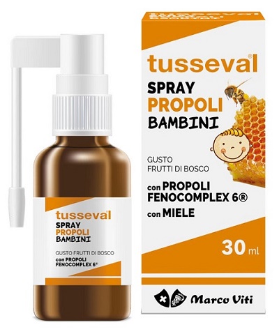TUSSEVAL GOLA PROPOLI SPRAY PER BAMBINI 30 ML - fitfarma.it