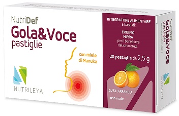 NUTRIDEF GOLA & VOCE ARANCIA 20 PASTIGLIE - fitfarma.it