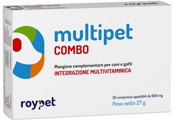 MULTIPET COMBO INTEGRATORE VITAMINICO PER CANI E GATTI 30 COMPRESSE - fitfarma.it