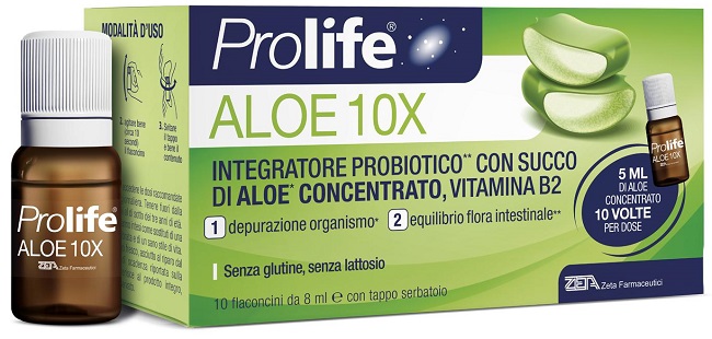 PROLIFE ALOE 10 FLACONI X 8 ML - fitfarma.it