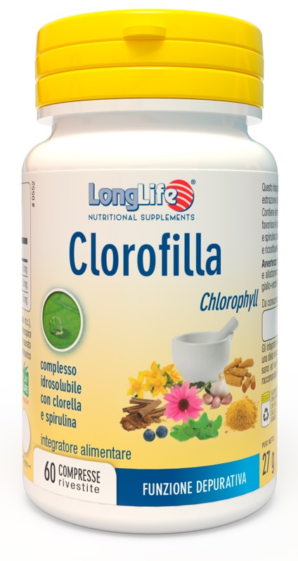 LONGLIFE CLOROFILLA 60 COMPRESSE - fitfarma.it