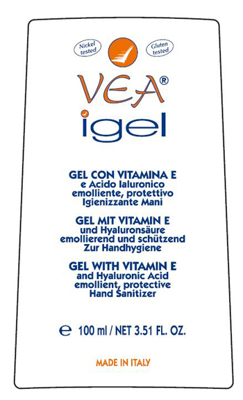 VEA IGEL GEL MANI IGIENIZZANTE VITAMINA E ACIDO IALURONICO 100 ML - fitfarma.it