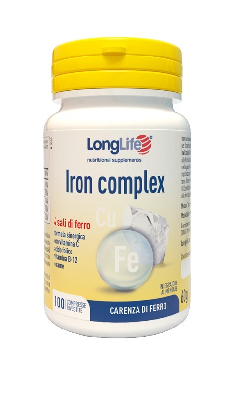 LONGLIFE IRON COMPLEX 100 COMPRESSE - fitfarma.it