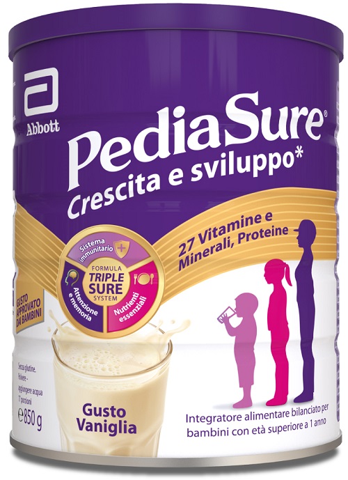 PEDIASURE CRESCITA&SVILUPPO RINFORZA VANIGLIA 850 G - fitfarma.it