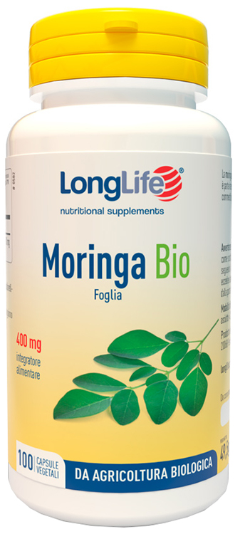 LONGLIFE MORINGA BIO 100 CAPSULE VEGETALI - fitfarma.it