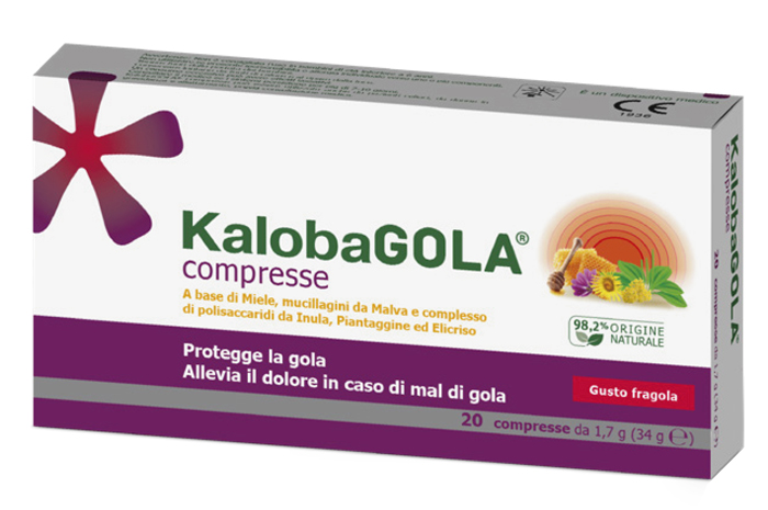 KALOBAGOLA 20 COMPRESSE FRAGOLA - fitfarma.it