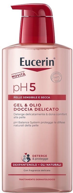 EUCERIN GEL & OLIO DOCCIA DELICATO 400 ML - fitfarma.it