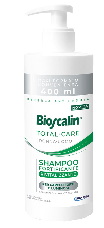 BIOSCALIN TOTAL CARE SHAMPOO FORTIFICANTE RIVITALIZZANTE 400 ML - fitfarma.it