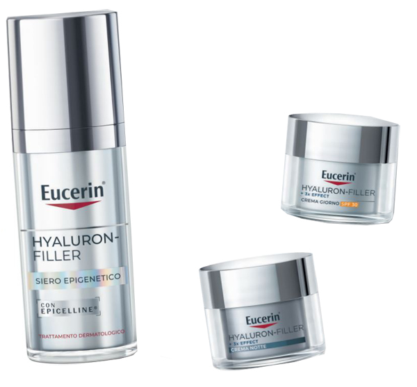 EUCERIN ANTI AGE XMAS PACK EPIGENETIC SERUM MINI 2025 1 EPIGENETIC SERUM 30 ML + 1 HYALURON FILLER CREMA SPF30 20 ML + 1 HYALURON FILLER NIGHT CREAM 20 ML - fitfarma.it