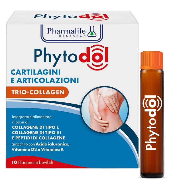 PHYTODOL CARTILAGINI ARTICOLAZIONI TRIO COLLAGEN 10 SHOTS DA 25 ML - fitfarma.it