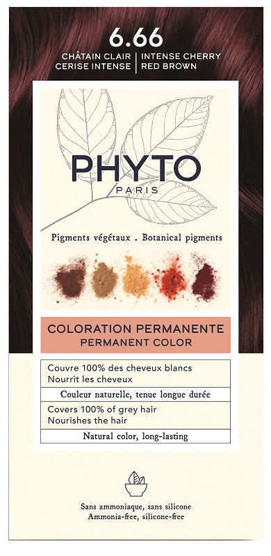 COLOR KIT PHYTOCOLOR 6,66 CASTANO INTENSO ROSSO CILIEGIA 1 LATTE RIVELATORE 50 ML + 1 CREMA COLORANTE 50 ML + 1 MASCHERA PROLUNGA COLORE 10 ML + 1 PAIO DI GUANTI - fitfarma.it