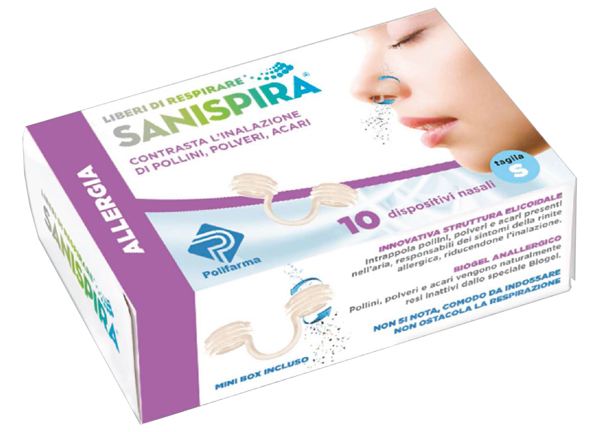 SANISPIRA ALLERGIA DISPOSITIVO NASALE 10 PEZZI TAGLIA S - fitfarma.it