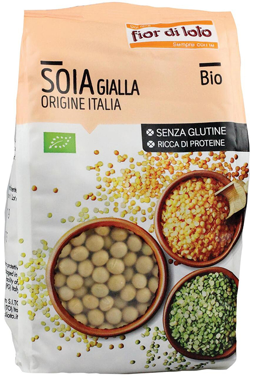 FIOR DI LOTO SOIA GIALLA ITALIA SENZA GLUTINE BIO 400 G - fitfarma.it