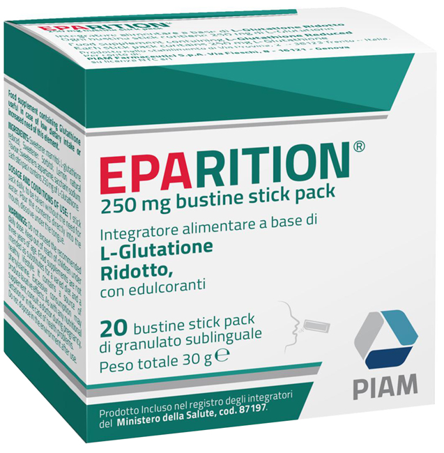 EPARITION 20 BUSTINE STICK PACK DA 250 MG DI GRANULATO SUBLINGUALE - fitfarma.it