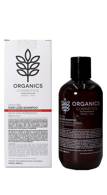 ORGANICS PHARM HAIR LOSS SHAMPOO NEEM OIL AND PEPPERMINT 250 ML - fitfarma.it
