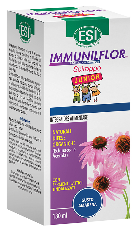 ESI IMMUNILFLOR SCIROPPO JUNIOR 180 ML - fitfarma.it