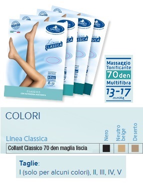 SAUBER COLLANT 70 DENARI MAGLIA LISCIA N BEIG 5 LINEA CLASSICA - fitfarma.it